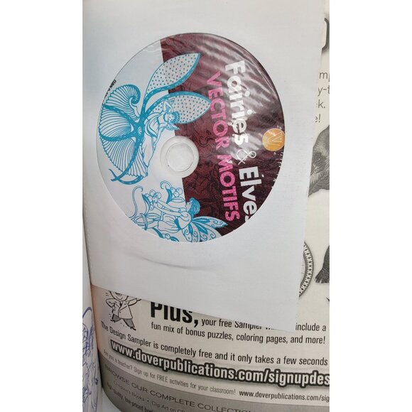 Celtic Fairies/Elves Vector Motifs Books By Dover Publications With CD/ROM - Picture 12 of 12